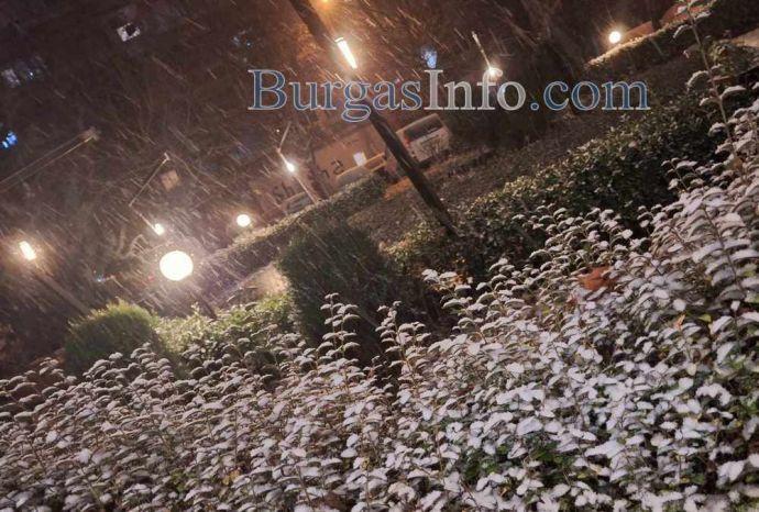 Зимното чудо в Бургас: Първите снежинки прехвърчаха плахо, но покриха коли и градинки 3 25D1 2581 25D0 25BD 25D1 258F 25D0 25B35